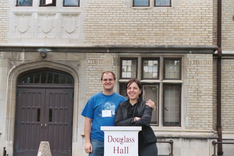 022_19 Joe and Kate in front of Douglass Hall